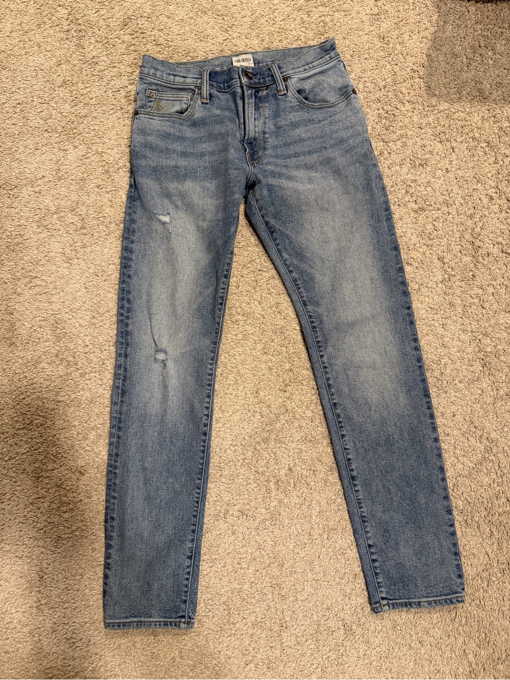 Todd Snyder Light Blue Skinny Jeans
